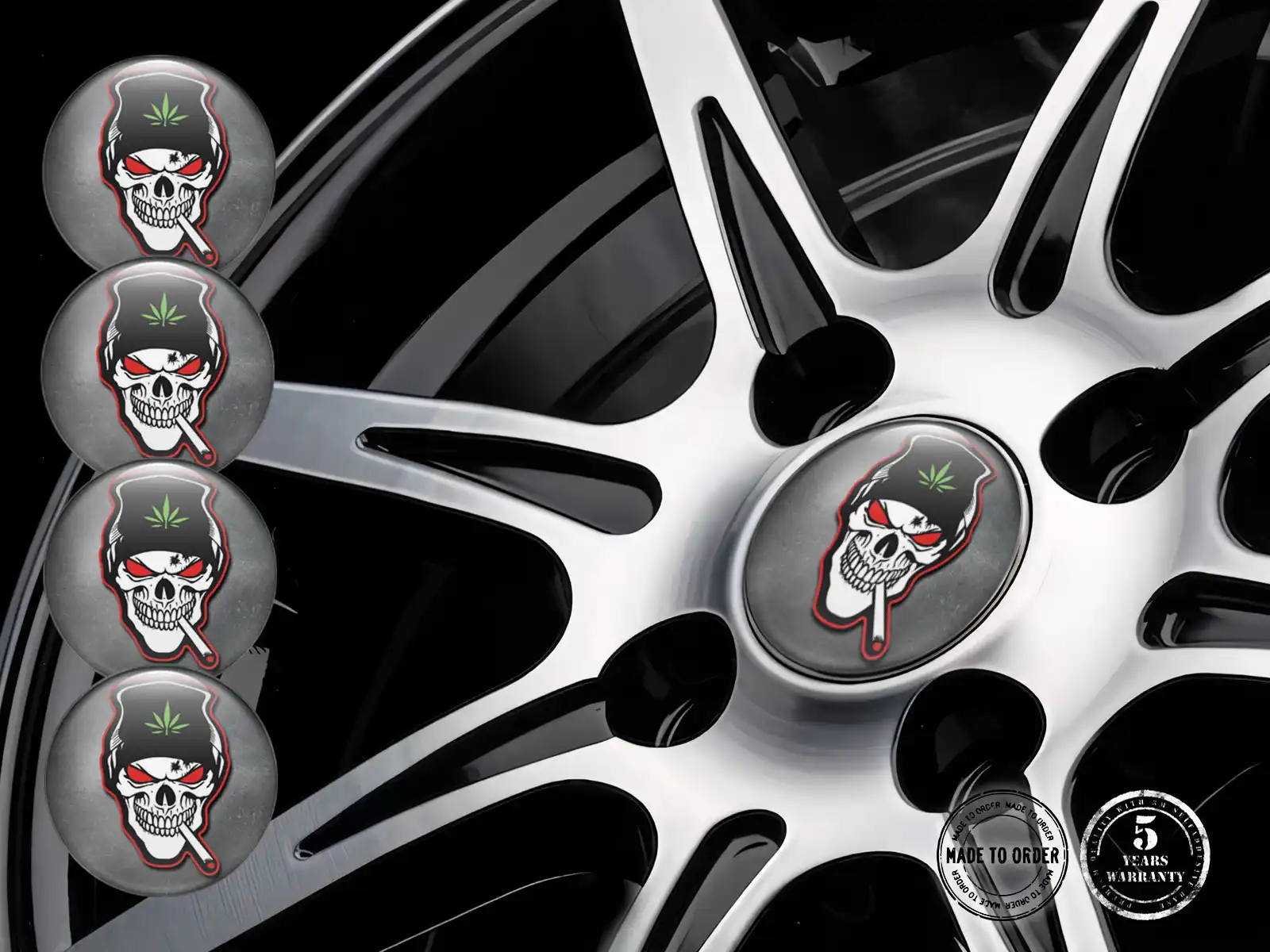 Emblèmes Roue Édition Premium Badges Dôme Tuning